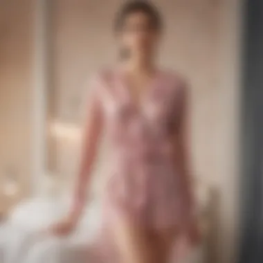 An elegant display of contemporary see-thru sleepwear designs