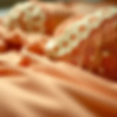 Texture and Comfort in Lingerie A close-up of luxurious fabric textures used in lingerie