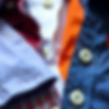 Close-up of different fabric types suitable for shirt adjustments