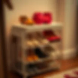 Stylish shoe organizer with multiple compartments