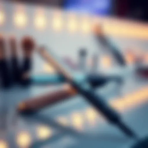 A sleek silicone flat iron showcasing its innovative design