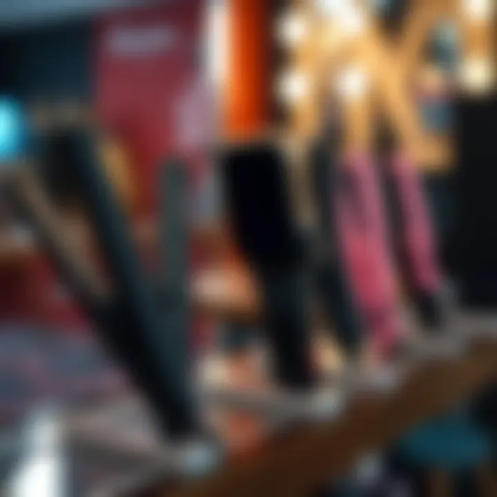 Exploring Various Models of Silicone Flat Irons Comparison of different silicone flat iron models on display