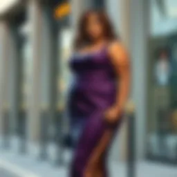 Elegant plus size dress with a flattering silhouette