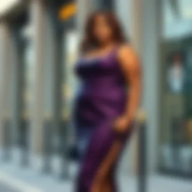 Elegant plus size dress with a flattering silhouette