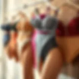 Diverse Styles of Slimming Undergarments Elegant display of various slimming undergarments showcasing their styles and colors