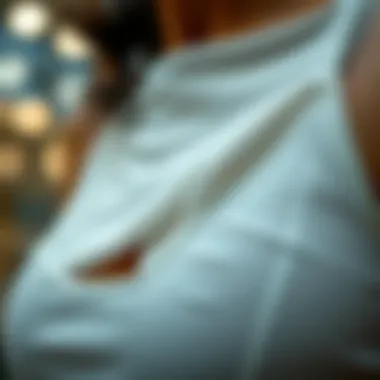 Close-up of high-tech fabrics used in modern slimming undergarments