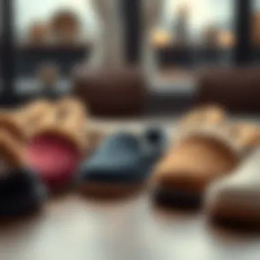 Variety of slippers for flat feet