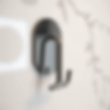 Elegant stainless steel bathroom hook showcasing modern design