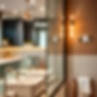 Variety of stainless steel bathroom hooks displayed in a chic setting