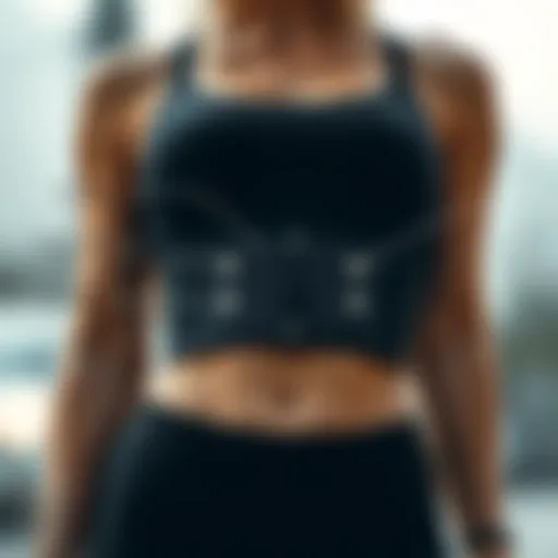 Design Features of Sweat Burner Waist Trainers An illustration showing the design features of a sweat burner waist trainer