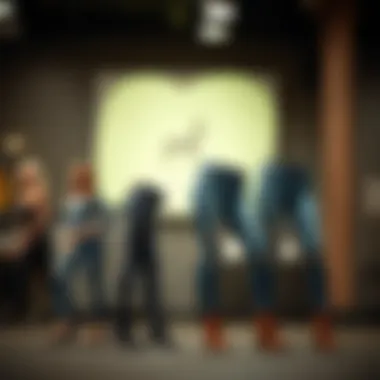 Fashion evolution of ripped skinny jeans showcasing various styles