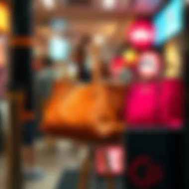 An elegant display of Y2K tote bags styled for different occasions, reflecting versatility.