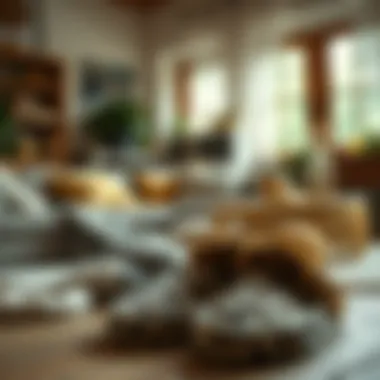 Cozy Living Space with Leopard Slippers Cozy living space featuring leopard slippers and loungewear