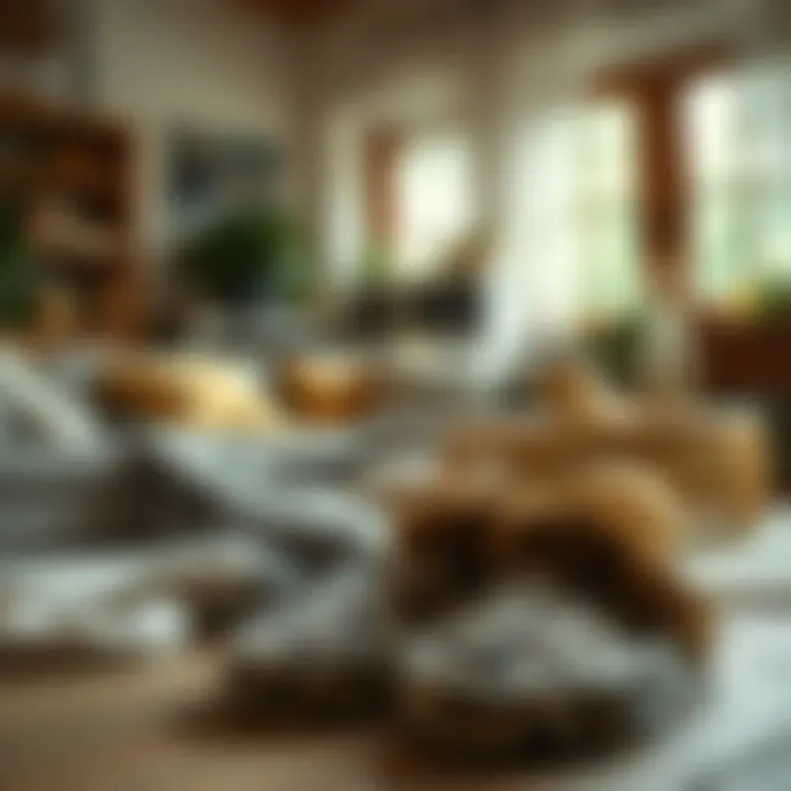 Cozy Living Space with Leopard Slippers Cozy living space featuring leopard slippers and loungewear