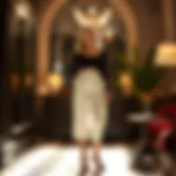 Elegant pair of culottes in a chic setting