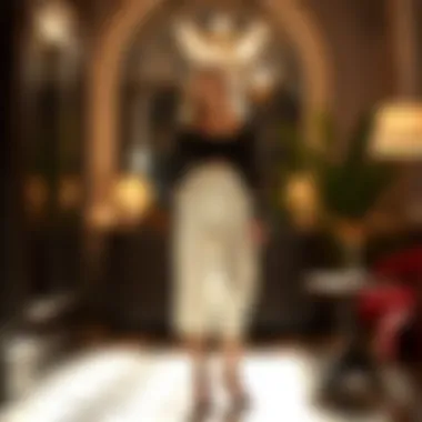 Elegant pair of culottes in a chic setting