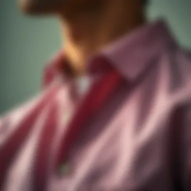 Attention to Detail in Casual Shirt Design Close-up of shirt collar and buttons