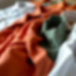 Variety of fabric swatches for casual shirts