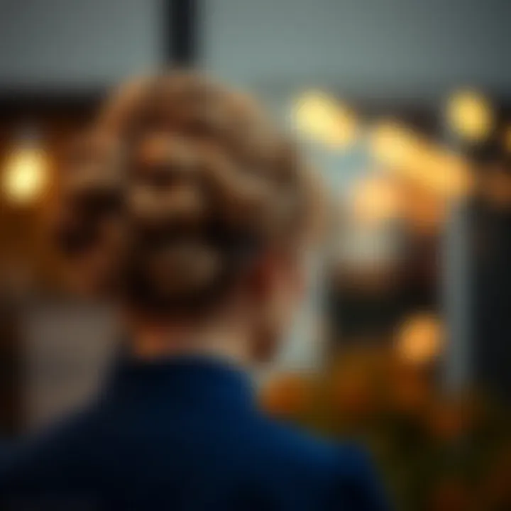 Color palette for selecting the ideal clip-on chignon