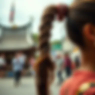 Cultural significance depicted through a 20 inch ponytail