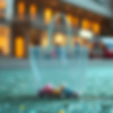 Eco-friendly materials used in clear glitter tote bags, emphasizing sustainability