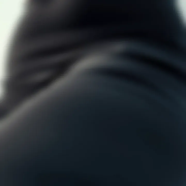 Close-up of fabric texture highlighting the material composition of tummy control leggings