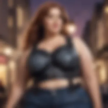Fashionable Harness for Plus-Size Individuals Stylish harness design for plus-size fashion