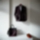 Elegant Presentation of Plaid Blazer Set A stylish plaid blazer set showcased against a minimalist backdrop