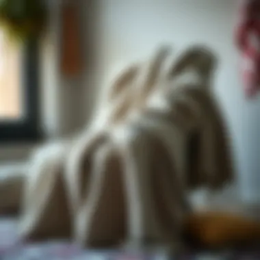 Comfort Gifts for Aunts A cozy blanket draped over a chair