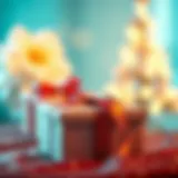 Elegant gift box with a ribbon