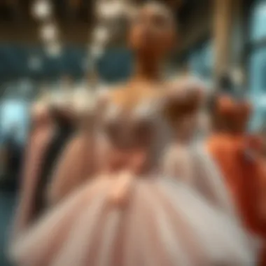 Stylish Ballet Dress Arrangement Stylish arrangement of ballet dresses with varied design elements