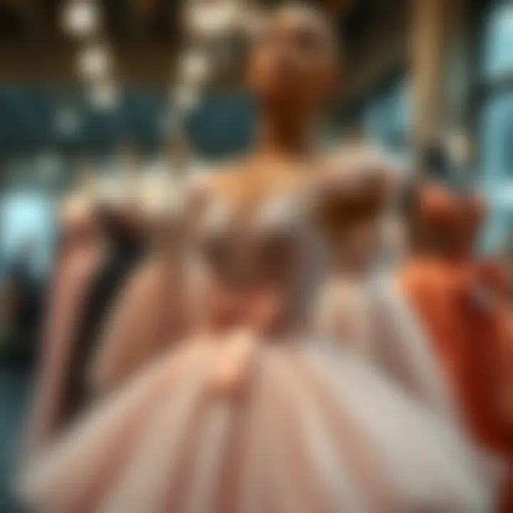 Stylish Ballet Dress Arrangement Stylish arrangement of ballet dresses with varied design elements