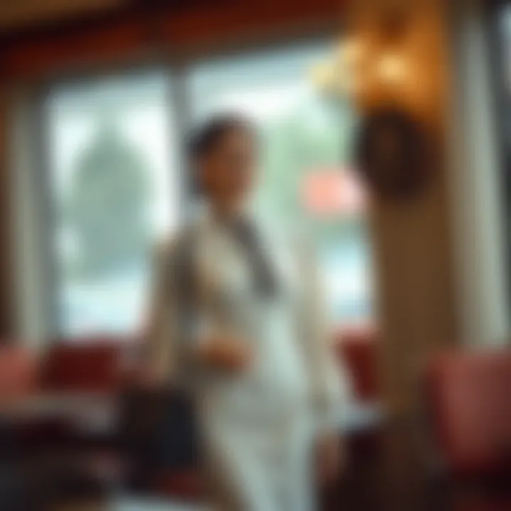 An elegant long sleeve vintage dress styled with accessories for a modern touch.