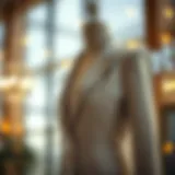 Elegant blazer on a mannequin showcasing tailored fit