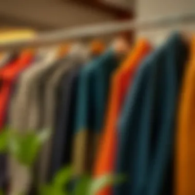 Variety of fabrics used in jackets displayed in a stylish arrangement