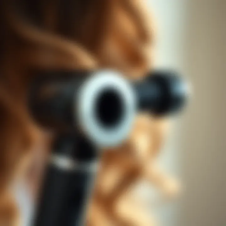 Innovative Design of Automatic Hair Curlers Close-up of a sleek rechargeable automatic hair curler showcasing its innovative design.