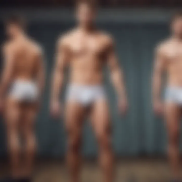 An artistic representation of the evolution of boyfriend underwear over the years