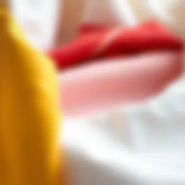 Fabric Textures for Culinary Attire A close-up of different fabric textures suitable for culinary attire, emphasizing durability and comfort