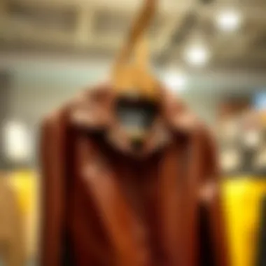 Sleek Leather Shacket on Hanger Sleek leather shacket displayed on a hanger