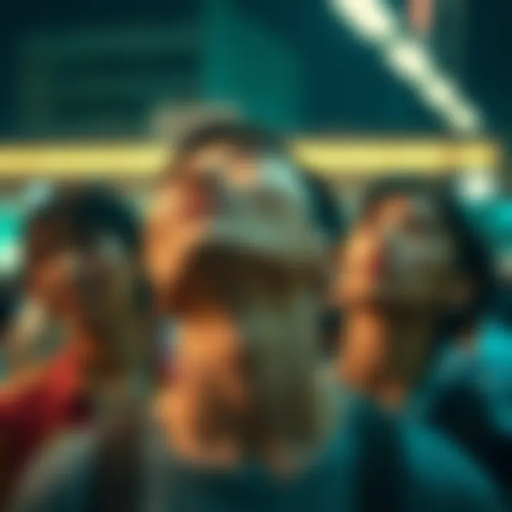 A cultural representation showcasing various reactions to neck popping in different societies.