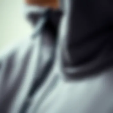 High-Quality Fabric Texture of Sweat Jackets Close-up of fabric texture showcasing high-quality material