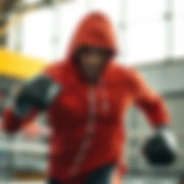 Enhancing Performance with Sweat Suits Athlete training with a sweat suit to enhance performance