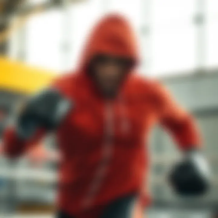 Enhancing Performance with Sweat Suits Athlete training with a sweat suit to enhance performance