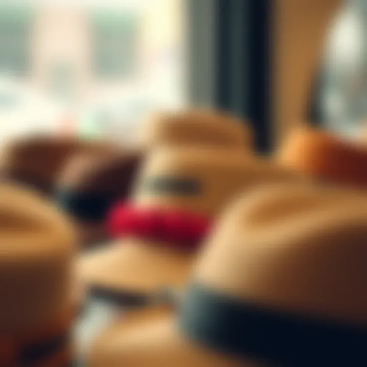 Variety of hat clips showcasing design options