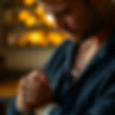 A father admiring a necklace with his daughter's name, symbolizing their bond