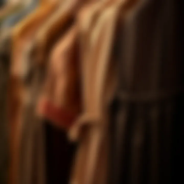 Various fabric textures highlighting the versatility of brown dresses