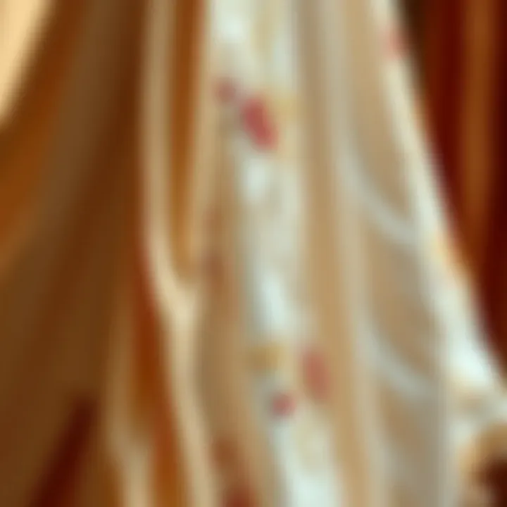 Luxurious Fabrics for Elegance Luxurious fabrics used in bridal robes, draped elegantly