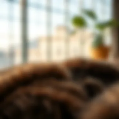 Eco-friendly faux fur materials displayed in a sustainable collection