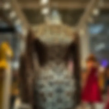 Intricate Design of Leopard Skin Dresses Elegant leopard skin dress on a mannequin showcasing its intricate design.