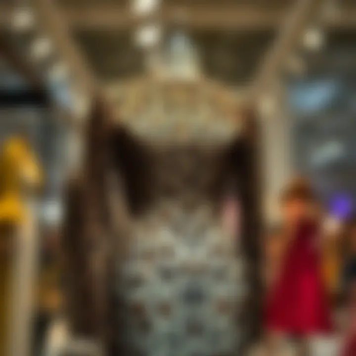 Intricate Design of Leopard Skin Dresses Elegant leopard skin dress on a mannequin showcasing its intricate design.